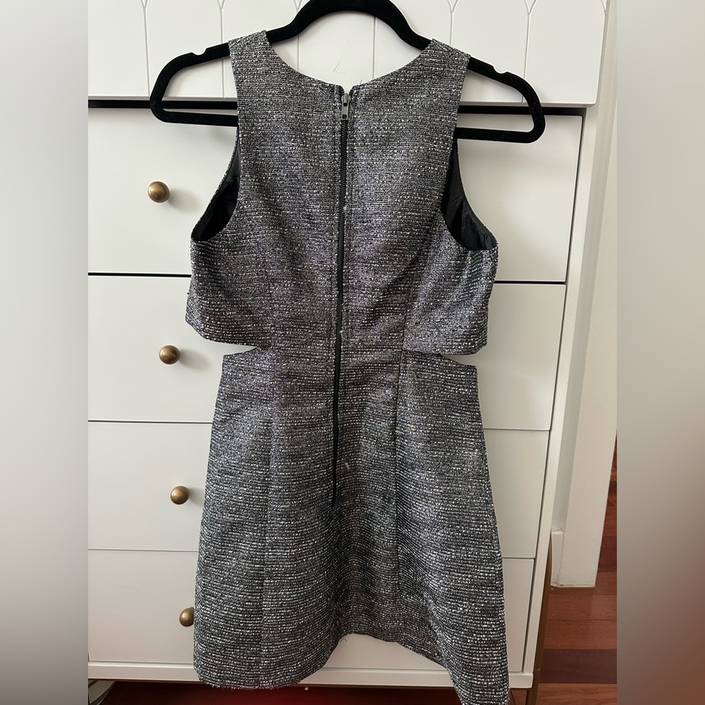 Metallic Cut-Out Mini Dress - Picture 3 of 3